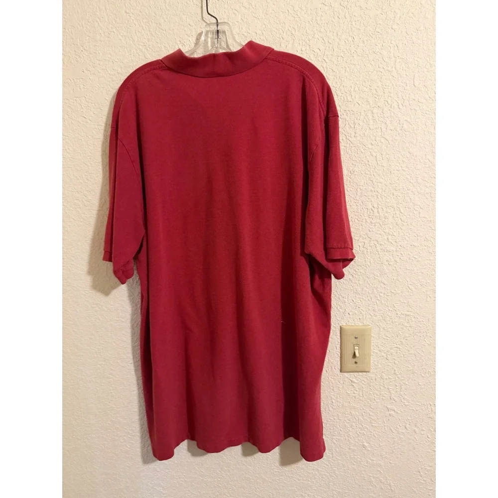 Polo Ralph Lauren Mens 2XLT Red Short Sleeve Pique Polo Shirt Tall Fit Logo